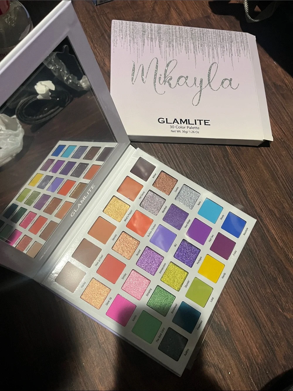 Mikayla X Glamlite 30-Color Eyeshadow Palette